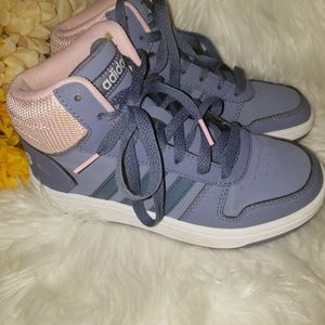 Adidas Girls Sneakers Size 2.5 Purple and Pink